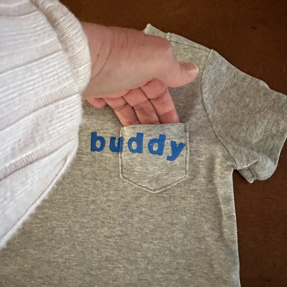 3 piece stripped short sleeve hoodie hey buddy t-shirt shorts set